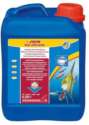 sera bio nitrivec 2500ml | Aquarium Zubehör für biologisches Gleichgewicht | Wasseraufbereiter Aquarium mit Reinigungsbakterien | Wasseraufbereiter für klares Wasser | Sofort aktives Bio-Gleichgewicht