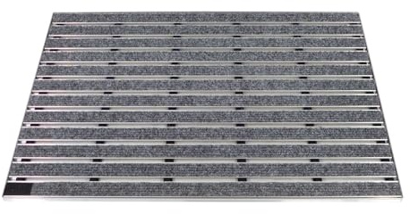 ACO Self® Schuhabstreifer Rips Grau mit Alu Winkelrahmen 60 cm x 40 cm (B x H)