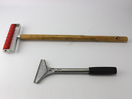 Tapezier Set Tapeten Walze Stachelwalze Ablöser Entferner Schaber Glätter