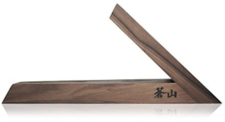Cangshan 1021240 TAI triangle Walnut Wood Knife Block, Two Slots