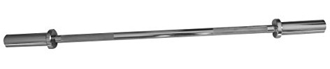 Sveltus Olympic Bar 130 cm mit Stops Hantelstange Unisex Erwachsene, verchromt