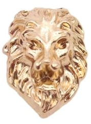 Broche de costume de tête de lion en métal rétro en trois dimensions pour hommes et femmes
