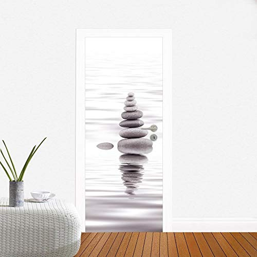 Türtapete Selbstklebend 95X210 Stein Türtapete Selbstklebend Türposter ,Fototapete Selbstklebend 3D Pvc Türaufkleber Diy Türbild,Türfolie Poster Tapete
