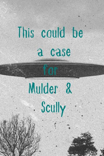 This could be a case for Mulder & Scully: 100 page lined notebook
