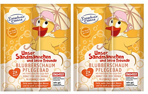 2er Pack Dresdner Essenz Pflegebad Sandmännchen Maracuja-Duft 2 x 60 g Badezusatz vegan