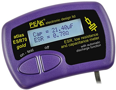 ESR-Messgerät mit akustischem Alarm, Kondensator, ESR-Messgerät, passiver Komponentenanalyse, 1 Stück | ESR70