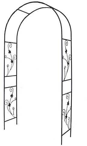 LQSSA 114 * 37 * 230 Cm Arches Métalliques, Arc Rose Jardin, Arche Arborante Pour Diverses Plantes D'Escalade