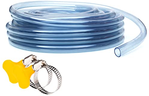 PVC-Schlauch, flexibler transparenter PVC-Schlauch 17 mm x 12 mm (1 m) für Luft und Flüssigkeiten, Aquarien, Tränken, Tropfbewässerung und DIY-Projekte, lebensmittelecht