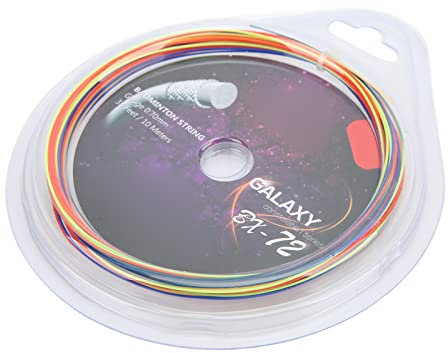 HERCHR Badmintonsaite, 10 M, 0,70 Mm, Mehrfarbig, Robuste Ersatz-Badmintonschlägersaite Für Badmintonschläger