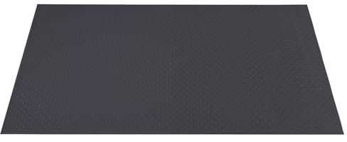 Bodenschutzmatte, PVC-Schutzmatte Fußmatte Antirutschmatte für Trainingsgeräte, Bodenmatte Gummimatte Noppenmatte, für Laufbänder, Fitnessstudios, Anhänger, Keller, Garage (Grau, 2 x 1m)