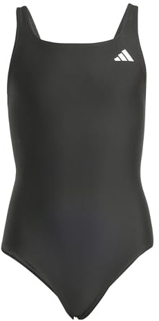 adidas Girl's V-Back Swimsuit Kids Swimwear, Black, 9-10 Years