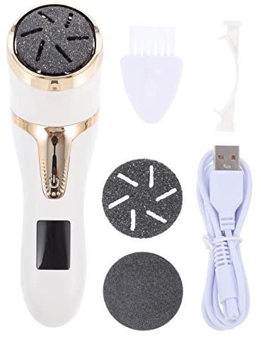 FOMIYES Rimuovi Calli Elettrico per Piedi, Lima Pedicure Display Lcd, 1200mah, Corpo in Abs, Leggero e Portatile per Uso Personale