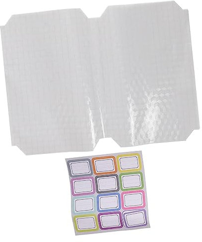 SEWACC 20stücke Teiliges Transparentes Buchschutzfolie Selbstklebend Wasserdichte Buchumschläge Flexibel Reißfest Für Schulbücher Manga Klein Matte Oberfläche