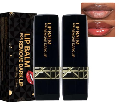 2PCS Lip Lightening for Dark Lips Brightening Lip Balm for Help Fade Dark Lip Discoloration Moisturizing Smokers and Non-Smokers,Give You a Kissable Natural Pink Lips