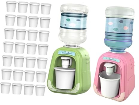 Toddmomy Juguete Mini Dispensador de Agua Infantil con Vasos de Fuente de Agua para Cocina Roles Fomenta Creatividad y Autocuidado