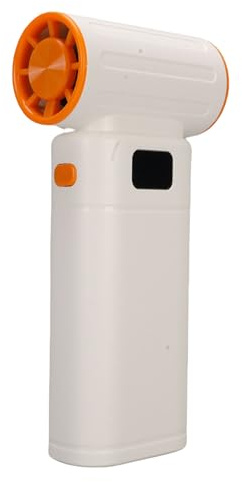 Riuulity Soplador de Aire Eléctrico con Carga USB, Potente Plumero de Aire Comprimido para Secar Mascotas (WHITE)