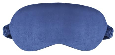POPETPOP Masque Yeux à Vapeur Électrique Usb, 3 Niveaux Réglables de Température, Couleur Bleu Marine, Masque Chauffant pour Soulager la Fatigue Oculaire, Sommeil Relaxant, Usage Voyage