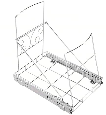 Xiuganpo Poubelle Extractible Simple Sous L'Armoire, La Poubelle Sous L'éVier Peut êTre RetiréE, Organisateur De Coulissant Armoire Pour Bacs De 30 à 40 Litres