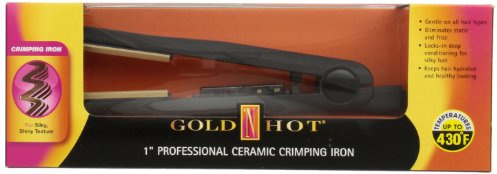 Gold N' Hot GH3010 Professional Ceramic Crimping Iron, 1 Inch