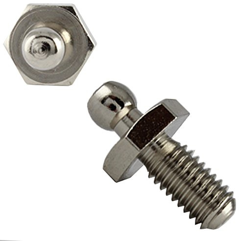 15 Stück LOXX® Unterteil Schraube mit metrischem Gewinde M5 x 10 mm - Vernickelt