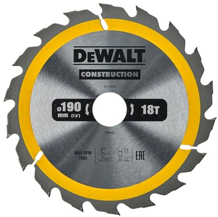 Dewalt Circular Saw Blade – Pack of 1, Silver, Yellow, Black, DT1943 QZ