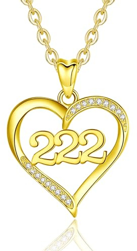 INFUSEU ängelnummer kedja, 925 silver flerfärgad berlock nummer ängel Lucky nummer berlock halsband 111 222 333 444 555 666 777 888 999 lyckohänge chokersmycke för kvinnor