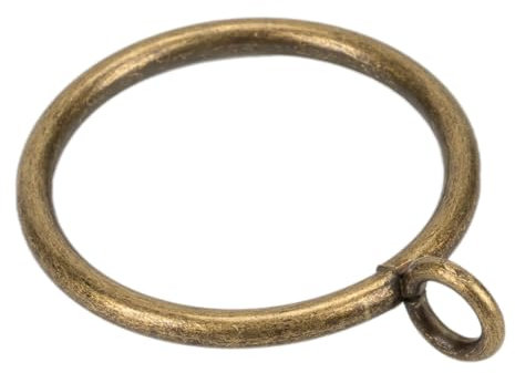 Curtain Rings with Eyelet for Curtain Rods 50mm Inner Diameter Metal Drapery Eyelet Curtain Rings 24 Pcs Bronze TXZWJZ