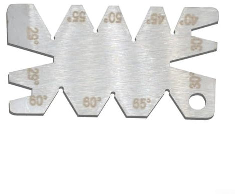 Oniissy 1 x 50 x 28 x 1 mm Messwerkzeug, Handmesswerkzeug, Edelstahl-Gewindeschneidlehre, Vorlagenlehre