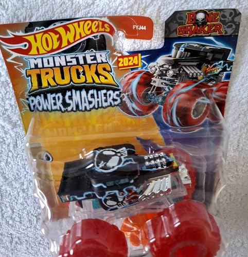 Hot Wheels Monster Trucks New for 2024, Maßstab 1:64 (Bone Shaker Power Smashers 4/7)