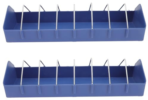 TOGEVAL 2stücke Tauben Futtertrog Anti-Splash Futterbox Für Vogelkäfig Pp Material Leicht Zu Reinigen Für Kleine Vögel Wie Tauben Nymphensittiche Und Wellensittiche