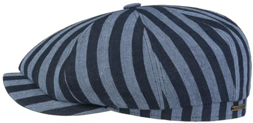Stetson Hatteras Flatcap Schirmmütze 100% Leinen Made in EU Damen Herren