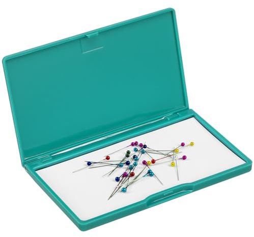 SHINEOFI Magnetic Needle Holder Compact Reusable Sewing Needle Box Portable Storage Organizer for Home and Travel Cross Stitch Knitting Tools