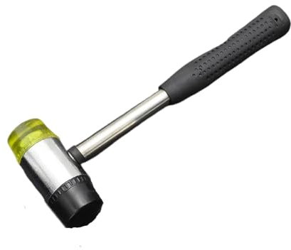 LUYSGBXR Martello Gomma 25mm 30mm 35mm 40mm Mini Martello Testa in Nylon Maglio Strumento Manuale Manico Antiscivolo Gomma in Nylon Utilizzato Come Legno Plastica Gioielli Artigianato(40mm)