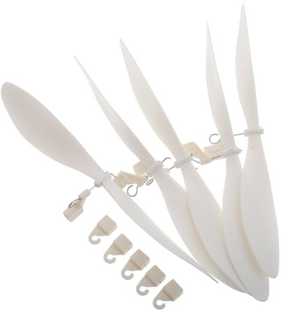 STOBOK Aircraft Model Accessories Rubber Band Power Propeller Kit 5Pcs for Rc Plane Parts Durable Fan Blades Easy Installation Compatible with Model Aeroplanes 7.1 X 1.4 X 1 Inch