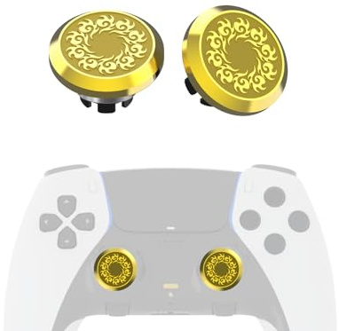 KD.FLY Lot de 2 joysticks en métal pour manette PS5 Edge, kit de remplacement pour manette PS5 DualSense Edge, pièces d'accessoires de joystick métalliques en aluminium, nuage céleste