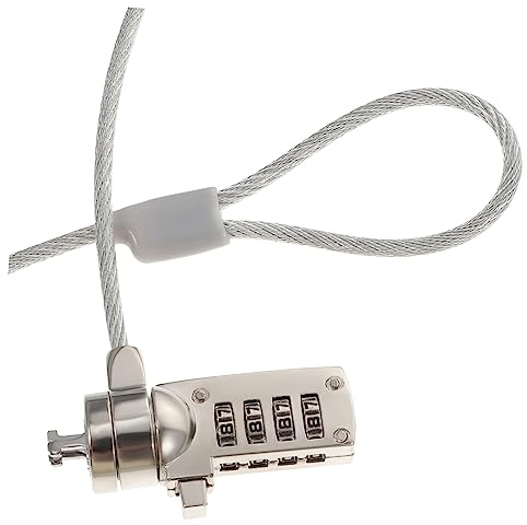 iplusmile 1.8m Candado De Cable para Laptop Candado para Computadora Portátil Antirrobo Cadena y Llave