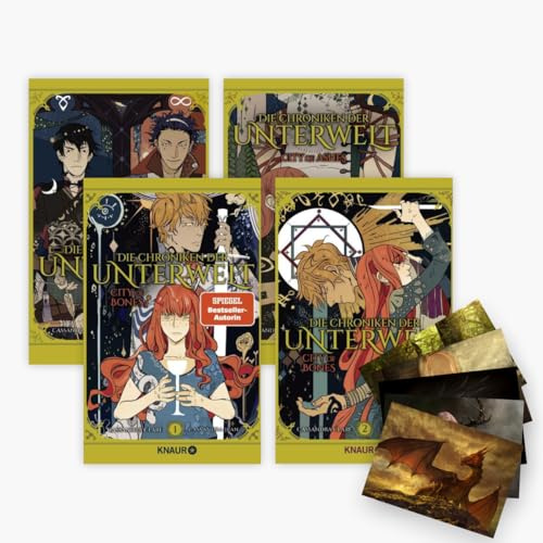 Die Chroniken der Unterwelt Band 1-4 als Graphic Novel + 1 exklusives Postkartenset