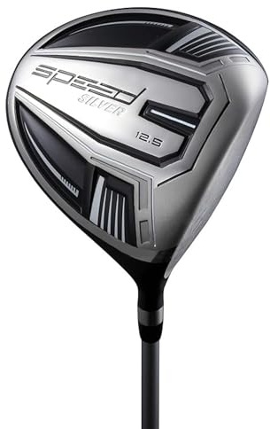 Speed Titanium Driver Golf Club, 10°, 11.5°, 12.5° Loft (Right & Left Handed), Lightweight Graphite Shaft, Oversized Sweet Spot, Aerodynamic, USGA Conforming Mens Golf Driver + Deluxe Headcover