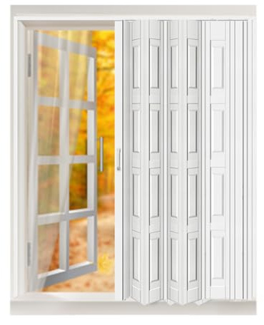 Schiebetür für Küche, Flur, Trennwand, Falttüren, Ziehharmonika, Raumteiler für Schlafzimmer und Wohnzimmer, platzsparend, multifunktionales Design.