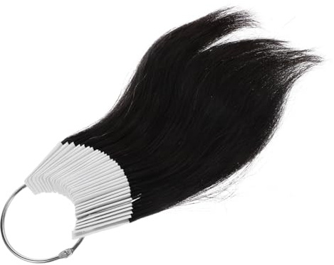 Beatifufu Anneaux de Coloration Capillaire Vrais Cheveux 30 Pièces 3 Degrés de Couleur Mèches pour Formation en Coiffure Usage Salon