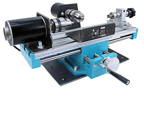 Tour micro motorisé, 400 W, tour à bois, vitesse variable 7000 tr/min, équipement de salle d'activités scientifiques et technologiques, modélisme loisirs en métal, outil bricolage