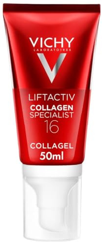 Vichy Liftactiv Hydratisierendes und aufbauendes Kollagen-16-Gel mit Co-Bonding-Technologie für Männer und Frauen, 50 ml