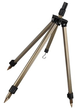 Beimus Supporto per treppiede Supporto per canna da pesca professionale Supporto per canna da pesca Supporto per canna da pesca in alluminio telescopico Supporto per canna da terra portatile Supporto