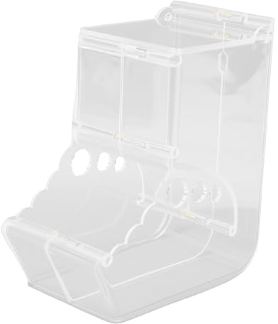 Hamwesh Comedero para Hámster, Dispensador de Alimentos para Cobayas, Control de Porciones Ajustable, Antivuelco, Alimentador Automático para Animales Pequeños con 5 Componentes para Hámster Enano,