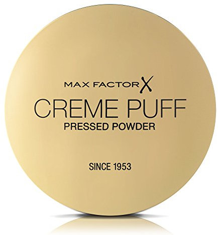Max Factor Cream Puff Pressed Compact Powder, Glowing Formula for All Skin Types, 41 Medium Beige, 21 g