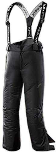 Black Crevice Kinder Skihose I Kinder-Skihose Größen I Skihose mit Hosenträgern I atmungsaktive Kinder-Snowboardhose I Skihose Mädchen & Jungen I Kinder-Schneehose