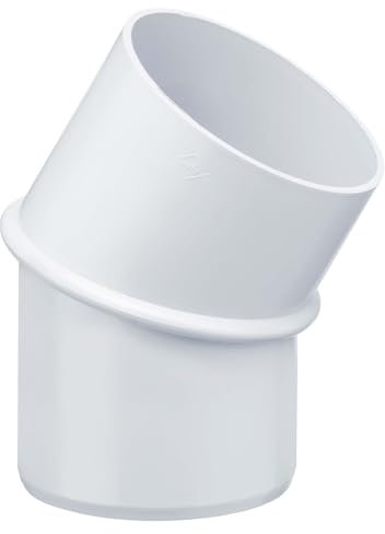 INEFA tubo di curva a 30° grondaia Plastica, caso, tubo piegato, l'angolo per Regenfallrorhr, tubo downcomer - connettore, accessori, grondaie connettore tubo 100mm bianco