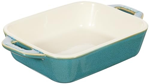 Staub 40511-882 - Pirofila rettangolare in ceramica, 14 x 11 cm, adatta per forno e microonde