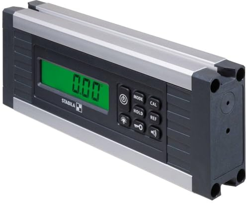 Stabila Elektronischer Neigungsmesser TECH 500 DP, 17,5 cm, 1 Digital-Display, Messbereich: 0° – 360° (4 x 90°), Schutzklasse IP 65, Tasche (L x B x H) 17.5 x 3.2 x 7 cm