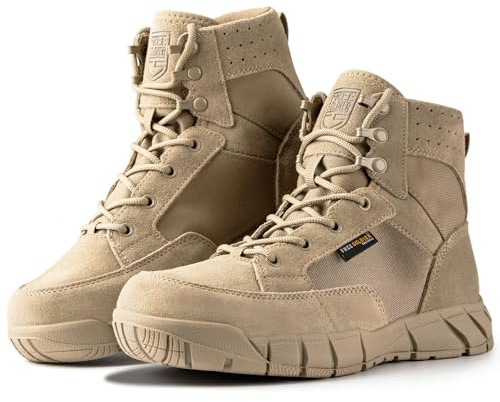 FREE SOLDIER Herren Stiefeletten Ultralight Military Tactical Arbeit Stiefel Knöchelhoch 6 Inch Zoll Spitze bis atmungsaktiv Desert Boots